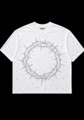 WHITE/SILVER CROWN SHIRT