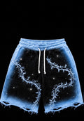LIGHT BLUE THORN SHORTS